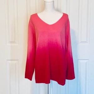 Roaman’s Pink Ombré Sweater